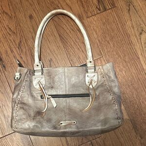 Fossil Tan Leather Shoulder Bag
